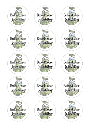 Stickervel - 15 stuks rond - Mat - 5 cm