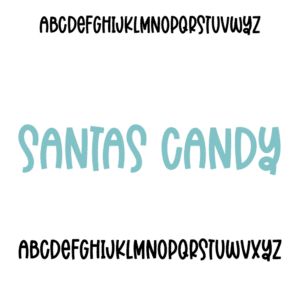 Naamsticker Santas Candy - Afbeelding 2